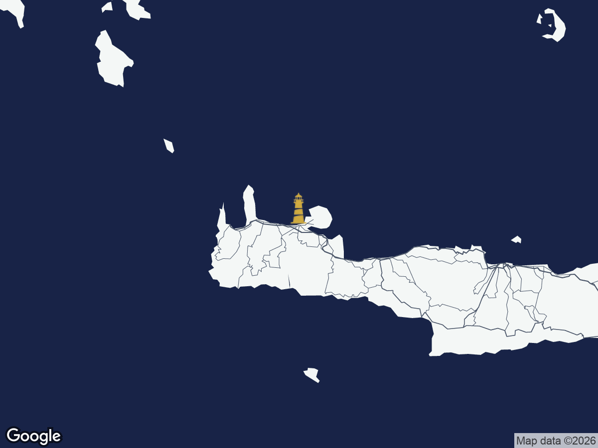 Carte — phare de La Canée