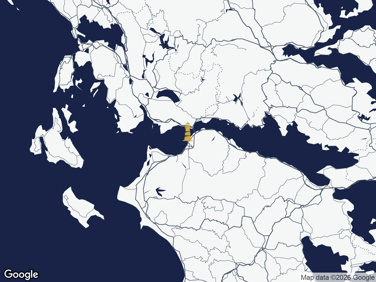 Carte — phare de Patras