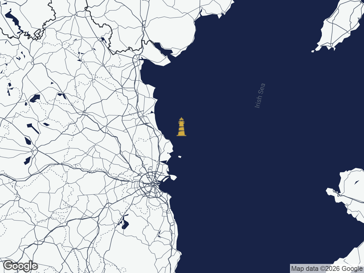 Carte — phare de Rockabill