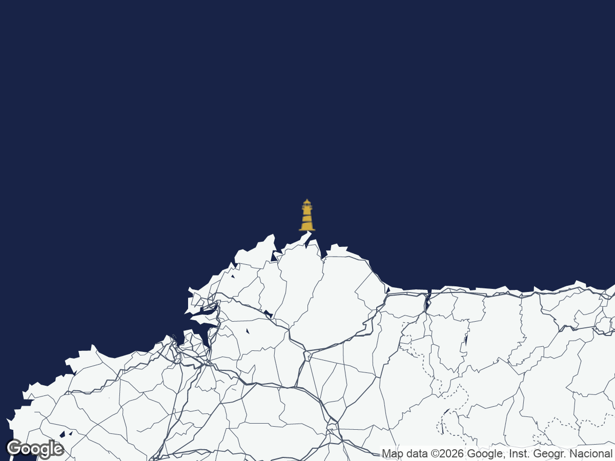 Carte — phare d’Estaca de Bares