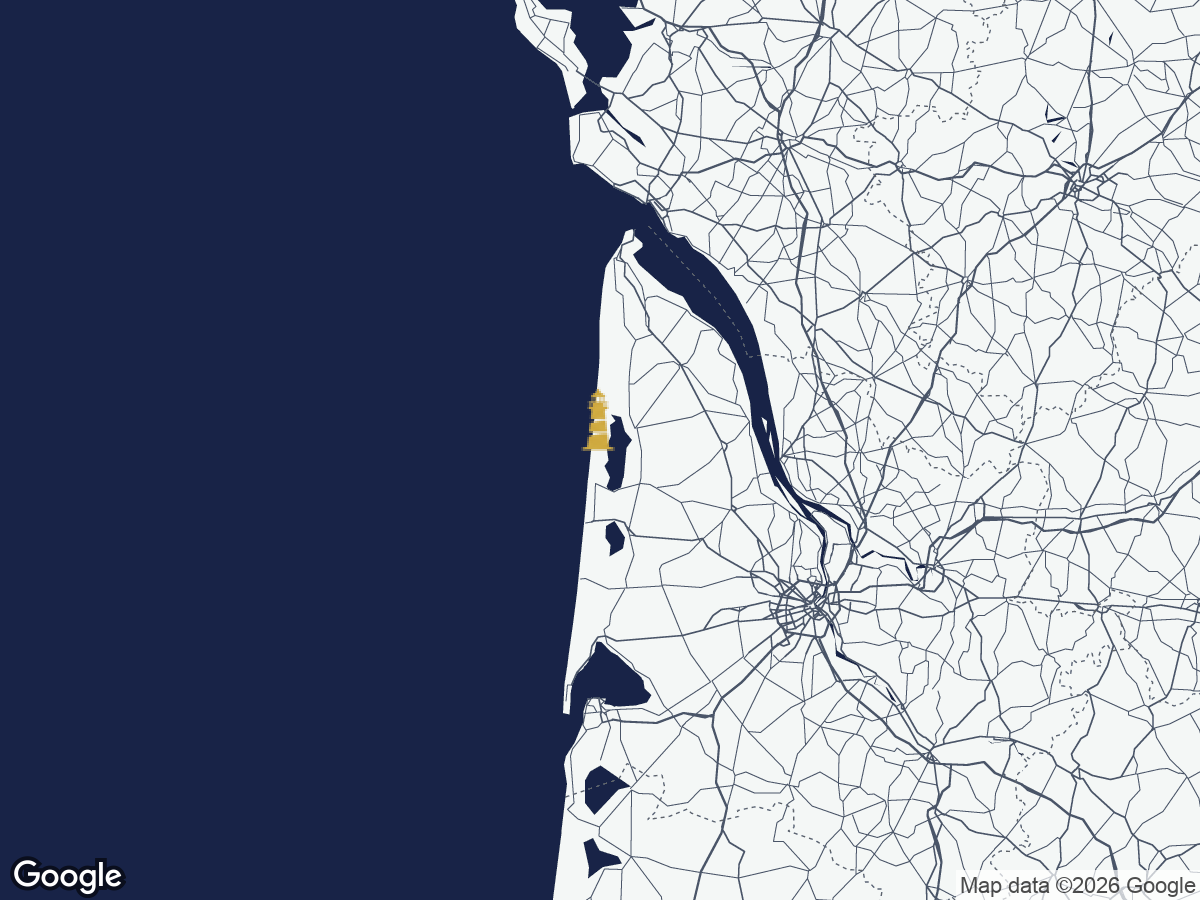 Carte — phare d'Hourtin