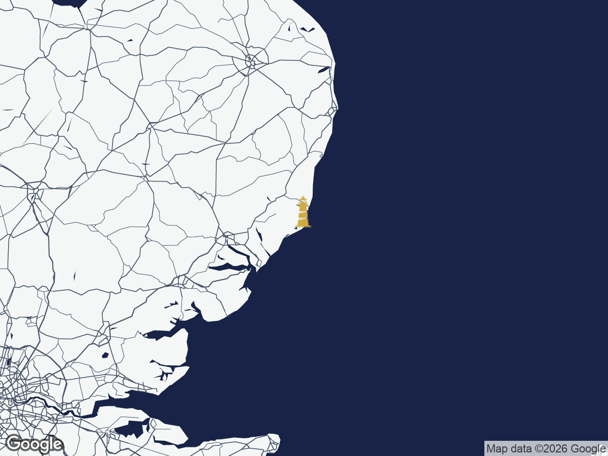 Carte — phare d'Orford Ness